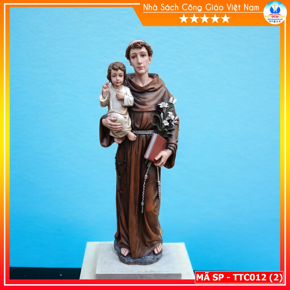 Saint Anton Statue 35cm Premium Composite Hand Painted TTC012
