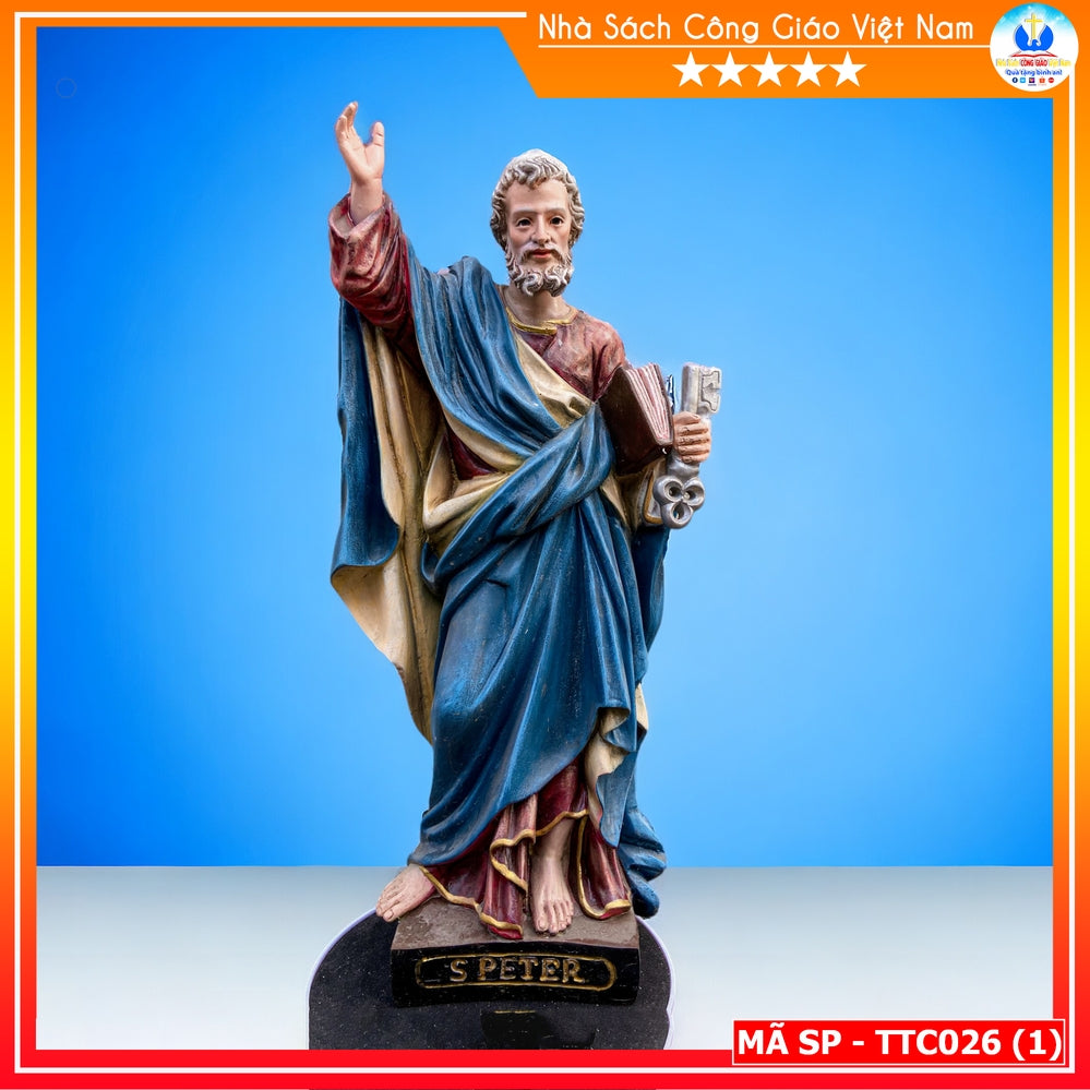 Statue of Saint Peter model 2 (44cm) Composite TTC026